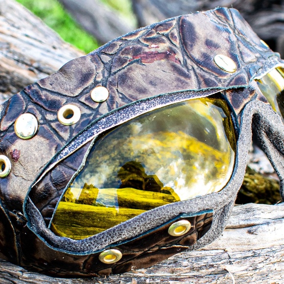 Leather Goggles. Perfect for Burning Man - Picture 4 of 8